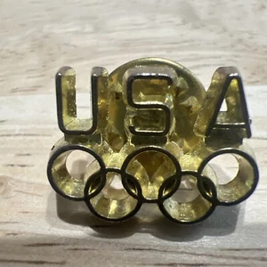 Anillos Olímpicos De Colección Letra Dorada EE. UU. Deporte Atlético América Verano Invierno Juegos - Imagen 1 de 8