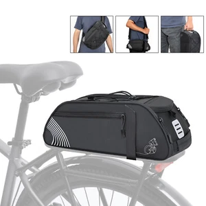 Waterproof Bike Rack Bag Bicycle Trunk Backseat Rear Seat Cycling Chest Bag US - Picture 1 of 9