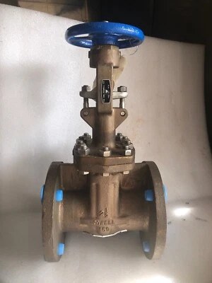 powell 2 1/2 in brass gate valve flgd end - Image 1 of 4