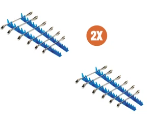 2 X Laser 6975 Sharks Teeth Spanner Rack Holder Holds Up To 40 Spanners - Picture 1 of 8