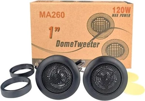 Tweeters de 1 pulgada para audio de automóvil, altavoces de puerta, cápsulas de súper tweeter componentes automóviles Pa - Imagen 1 de 6