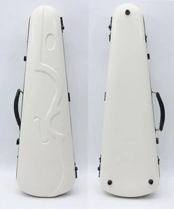 Advanced Violinetui 4/4 volle Größe Geigenbox weiß Geigenkoffer mit Riemen - Bild 1 von 10