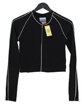 Unif Women's Top XS Black 100% Polyester Long Sleeve Round Neck Basic