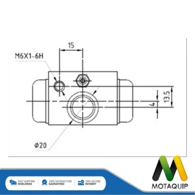 Se adapta a Renault Clio 1998- Dacia Sandero 2008- Cilindro freno rueda trasero Motaquip Foto 1 de 4