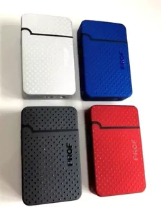 PROF WINDPROOF LIGHTER SMART DOTS BLUE TURBO JET FLAME REFILLABLE 4 COLOURS - Picture 1 of 5