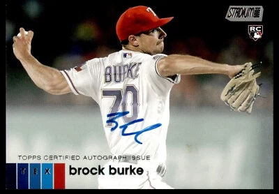 2020 STADIUM CLUB CHROME BROCK BURKE AUTO ROOKIE #ABBU - Image 1 of 2