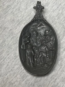Vintage Barber Shop Wall Art Lead Spoon No Handle - Picture 1 of 10