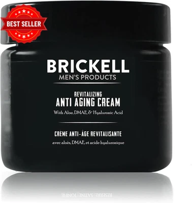 Brickell Men’s Revitalizing Anti-Aging Cream 2oz Natural Night Face Moisturizer - image 1 of 4