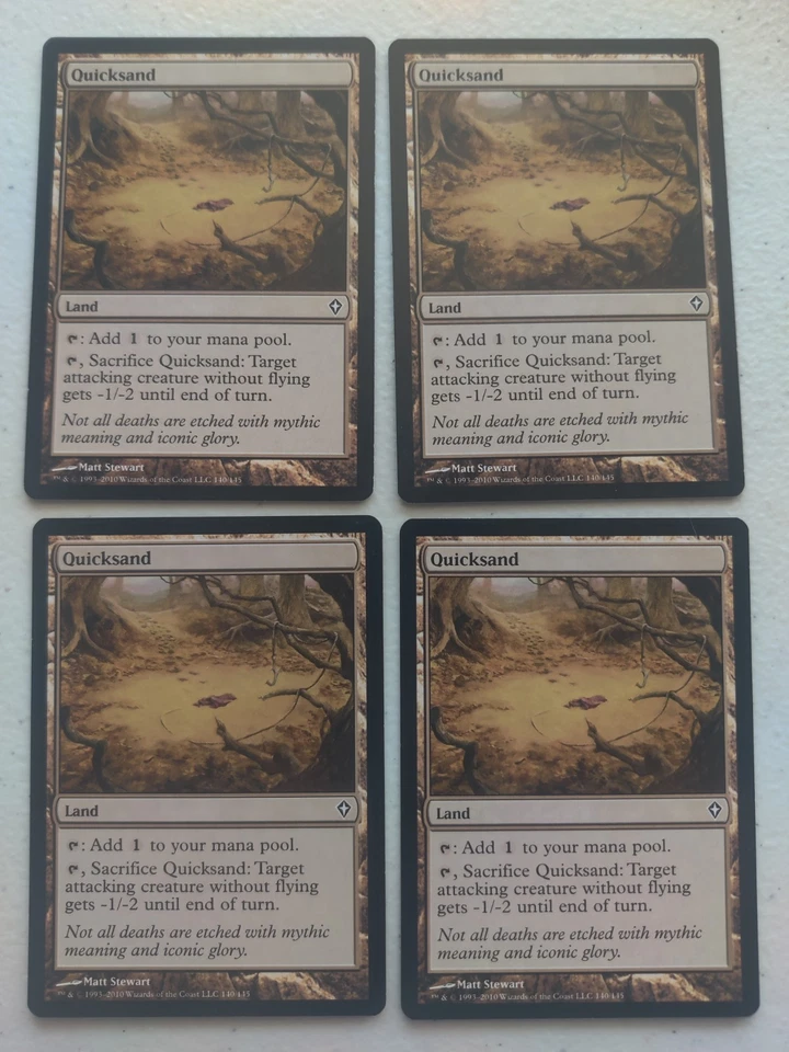 Quicksand x 4 Worldwake Regular Playset MTG  - Image 1 of 1