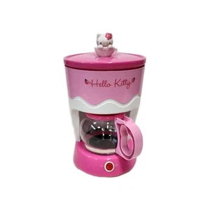 SANRIO Macchina da caffè vintage Hello Kitty con pentola rosa e bianca 2006 senza scatola artistica - Foto 1 di 13
