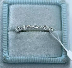 2Ct Round Cut Lab-Created Diamond Eternity Band Ring14k White Gold Plated - Picture 1 of 6