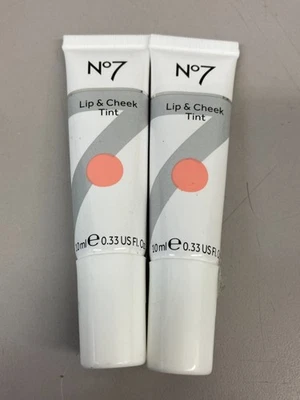 Lot of 2 No7 Lip & Cheek Tint Coral Rose 0.33 Fl. Oz. - New - Image 1 of 2