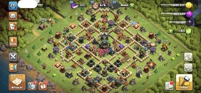 TH 17 271 lvl GOOD DEF | 100-97-73-74-47 Heroes | 6 BUILDERS | CHEAP - Image 1 of 4
