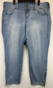 Torrid Denim Caprihose - Damen Größe 18S - Blau - Reißverschluss Knöchel (4058) - Bild 1 von 22