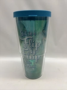 24oz Flip Flops Sandals TERVIS TUMBLER With Lid Summer Beach - Picture 1 of 7