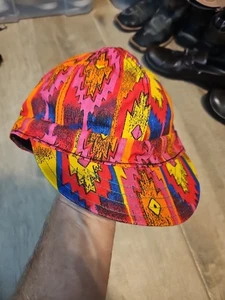 Gorra de colección y rara KROMER Union Hecha en EE. UU. multicolor rojo-amarillo etc patrón azteca, - Imagen 1 de 16