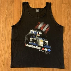 Vtg 1997 Miller 200 NASCAR Busch Racing Tank Top Sz XL Ray Masters Shirt - Picture 1 of 5