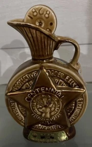 Vintage Decanter Jim Beam BPOE ELKS Centennial 1868 -1968 EMPTY Barware - Picture 1 of 13