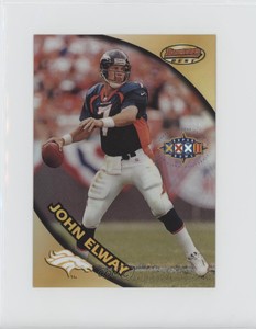 1997 Bowman's Best Jumbo Super Bowl Refractor John Elway #4 HOF