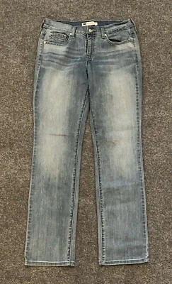 Levis 505 Straight Leg Jeans Women's 8M Medium Blue - Image 1 of 4
