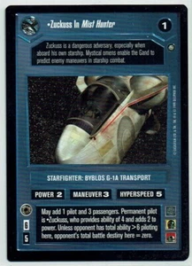 STAR WARS CCG ENHANCED JABBA'S ZUCKUSS IN MIST HUNTER lp - Picture 1 of 1