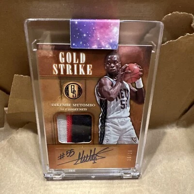2017-18 Panini Gold Standard Dikembe Mutombo Auto Print run 10/10 - Image 1 of 2