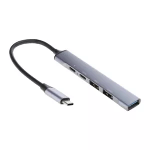 USB C Hub 4 in Adapter Dock Station Support USB3.0 USB2.0 PD60W Charging &Data - Picture 1 of 8