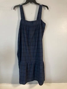 MADRAS by APC Plaid Sun Dress 100% cotton size large new with tags - Picture 1 of 7