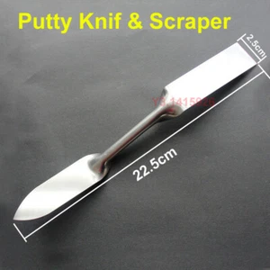 Cuchillo de masilla de acero inoxidable para papel tapiz de paneles de yeso yeso paleta raspador espátula - Imagen 1 de 7
