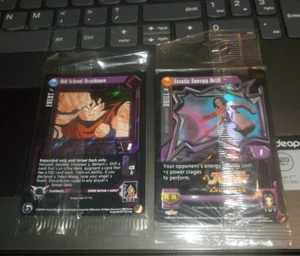 DRAGONBALL GT SEALED PROMO DUO Old School Beatdown T4/Erratic Energy Drill P6 - Picture 1 of 4