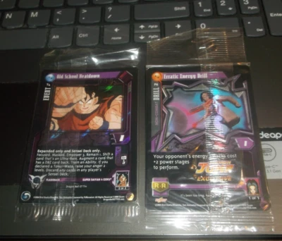 DRAGONBALL GT SEALED PROMO DUO Old School Beatdown T4/Erratic Energy Drill P6 - Image 1 of 4