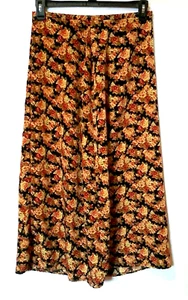 Skirt Womens Size Large Multicolor Floral A-Line Vintage 1980s Runs Small Read - Picture 1 of 7