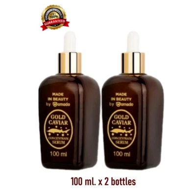 Amado Gold Caviar Concentrate Serum 100 ml. Reduce Wrinkles Dark Spots x 2 Pcs - Image 1 of 4