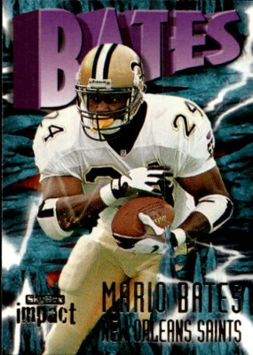 1997 SkyBox Impact Mario Bates 184 New Orleans Saints - Image 1 of 2