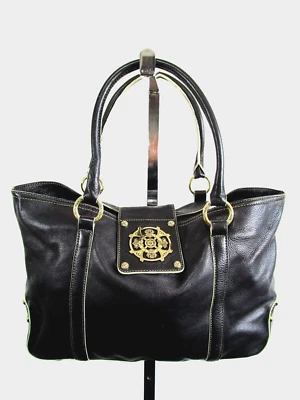 Bolso de mano Kate Landry grande de cuero negro Foto 1 de 4