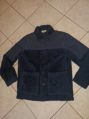 J.Crew Wallace & Barnes, Abrigo Chaqueta Burro Sherpa Nórdico, Azul Marino, Grande Para Hombre Foto 1 de 4