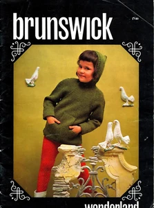 Brunswick Wonderland Childrens Sweater Pattern Book Vintage Paperback 1968 - Picture 1 of 7