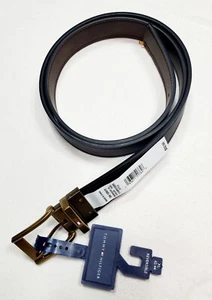 Tommy Hilfiger Logo  Reversable (Black Or Brown) Mens belt Size XL 42-44 NWT - Picture 1 of 6