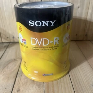Sony DVD-R 120 Min 4,7GB 1-16x 100 Stück Factory Sealed Neu - Bild 1 von 4
