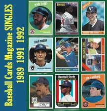 Baseball Magazine Repli-Cards Griffey Boggs Puckett Sandberg 1989 -1992  (14360)