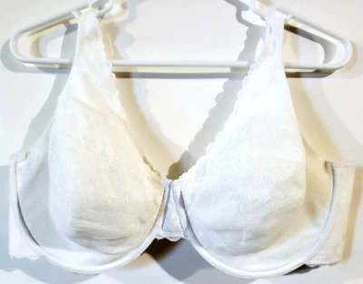 40DD Lilyette Fit For You Unlined Lace Full Coverage Underwire Bra 966 - Image 1 of 4