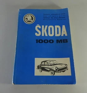 Teilekatalog / Ersatzteilliste / Parts List Skoda 1000 MB Stand 1966 - Bild 1 von 4