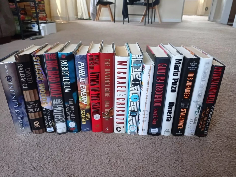 Mystery Novels Lot of 9 Hardcover Thrillers & Bestsellers for Crime Lovers! - Image 1 of 1