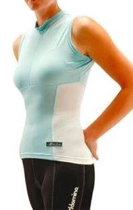 Camiseta deportiva para mujer Domino serie Euro sin mangas, negra medianoche, pequeña - Imagen 1 de 2