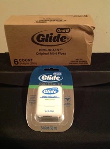 Crest Glide PRO-HEALTH Mint FLOSS Dental Floss LOT OF 6 - Picture 1 of 12