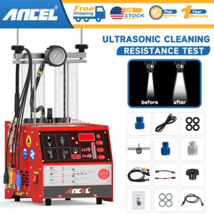 ANCEL AJ400 Automotive Fuel Injector Clean Tester Ultrasonic Cleaning Machine - Foto 1 di 14