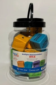 Hand2mind Multiple Representation Foam Ten-Frame Math Educational Dice 16 pc - Picture 1 of 2