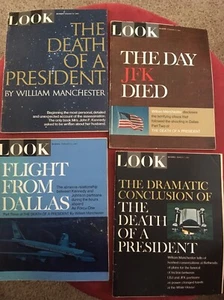 JFK & JFK Jr 5-pc Collectibles:1-4 Manchester Report, JFK Jr Newsweek-Good - Picture 1 of 10