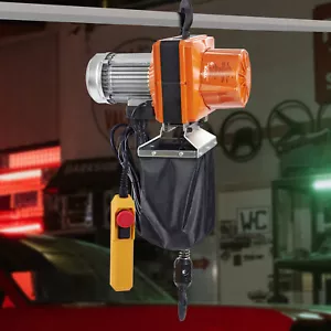 VEVOR Kettenzug Elektrisch 1-phasig Kranhebezeug 3m Hub Seilzug 998kg Hebezug - Bild 1 von 12