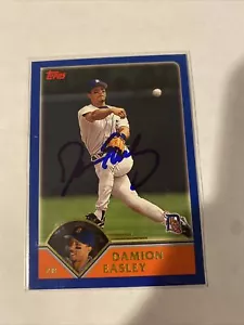 2003 Damion Easley Autographed Baseball Card Topps #432 - Picture 1 of 2